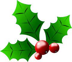 Holly Berries By Almeidah A Stylized Drawing Of Leaves And Berries Of A Holly Ideal For Graphi Christmas Clipart Free Christmas Holly Images Christmas Holly