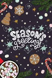 And i look just like a hook. Season S Greetings Unique Hand Lettering Quote Cute Holiday Card With Hand Drawn Christmas Sweet Table Flat Lay Xmas Cookies Candy Canes And Hot Chocolate Royalty Free Cliparts Vectors And Stock Illustration Image