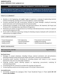 49 Beautiful Sample Resume for Civil Site Engineer – Template Free