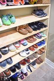 The wall mounted shoe rack is almost done. How To Make A Super Sized Shoe Rack On A Budget