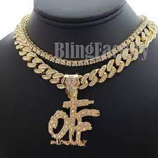Otf Pendant 18 Choker Chain Necklace In 2021 Chain Choker Necklace Chokers Necklace