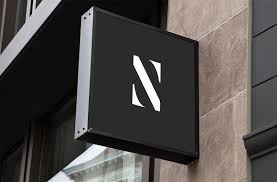Hanging Wall Sign Mockup Sign Mockup Wall Signs Sign Mockup Free