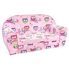 Das almere sofa lädt zum kuscheln und entspannen ein und lässt sich durch den gleichnamigen. Bino Sofa Rosa Eulen Sessel Fur Kinder Alza De