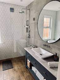 Hexagon mosaic tile sheet (30cm x 26cm). 25 Trendy Hexagon Tile Ideas For Bathrooms Shelterness