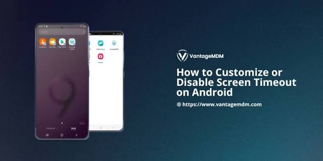 How to change screen timeout on android