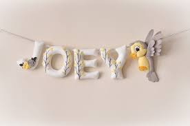 Nursery Decor Bird Name Banner Baby Shower Gift Felt Name Etsy Baby Boy Gifts Felt Name Banner Baby Girl Gifts