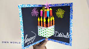 This will help you out to make your family members are your friends happy. Diy Diwali Greeting Card Handmade Diwali Card Making Ideas How To Make Greeting Card For Diwali Youtube