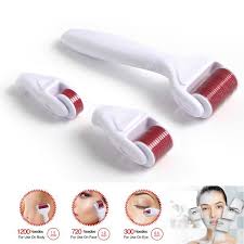 جهاز ديرما رولر للعناية بالجلد والبشرة لازالة تجاعيد الوجه واثار حب الشباب Derma Roller Skin Care Kit Skin Radiance