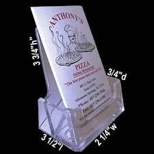When it comes to your business, don't wait for opportunity, create it! Tall Plastic Vertical Business Card Holder 2 1 4 W X 3 3 4 H X 3 4 D