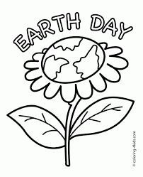 Download these free printable earth day coloring pages below. Earth Day Flower Coloring Pages For Kids Today Printable Free Coloring Library