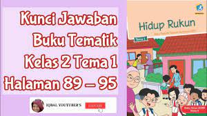 Soal di atas meminta kita untuk menjelasakan jawaban dari buku sd kelas 5 tematik 8 pada halaman 28. Kunci Jawaban Buku Tematik Kelas 2 Tema 1 Halaman 89 95 Youtube