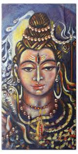 Lord Shiva Bath Towel by Harsh Malik