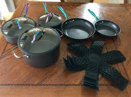 Thyme Table 12 Piece Cookware Set Rainbow Walmart Com Walmart Com