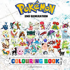 These pokemon coloring pages allow kids to accompany their favorite characters to an adventure land. Pokemon Colouring Book 2nd Generation Superb Childrens Colouring Book Containing Every 2nd Gen Pokemon From Games Such As Pokemon Gold Silver Amp Crystal Volume 2 Pokemon Generations Buy Online In Saint