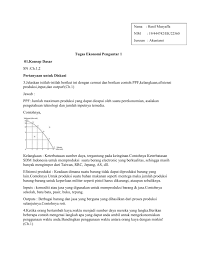 • kemiringan (slope ) positif kurva indeferen menggambarkan bahwa investor selalu menginginkan return yang lebih besar sebagai kompensasi atas risiko yang lebih tinggi. Tugas Ekonomi Pengantar 1