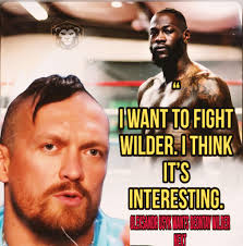 IMAGINE this... @DerekWarChisora beats Deontay Wilder and then gets the  rematch with Oleksandr Usyk and then lands the biggest punch of his career  to become the first man to beat Usyk and