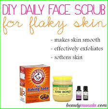 Diy Face Scrub For Flaky Skin Get Clear Smooth Supple Skin Beautymunsta Free Natural Beauty Hacks And More Diy Face Scrub Face Scrub Flaky Skin