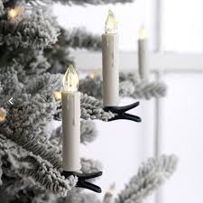 Remote Control 3 Inch Clip On Christmas Tree Taper Candle Battery Operated Set Of 10