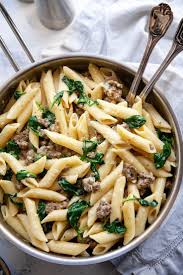 Creamy Italian Sausage Pasta Foodtasia Recipe Italian Sausage Pasta Sausage Pasta Italian Sausage