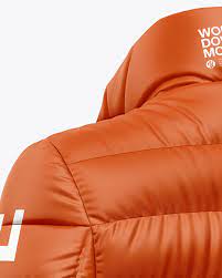 Download Matte Women S Down Jacket Mockup Back Half Side View In Apparel Mockups On Yellow Images Object Mockups