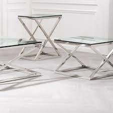Lumisource criss cross bent wood accent coffee table. Glass Side Table Wilhelmina Designs