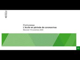 Le canton de vaud prépare activement son dispositif afin de pouvoir commencer à vacciner dès la livraison des premiers vaccins par la confédération. Point Presse L Ecole En Periode De Coronavirus Youtube