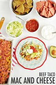 Taco Mac N Cheese Rachel Hollis Recipe Taco Mac And Cheese Mac And Cheese Casserole Cheesy Mac And Cheese