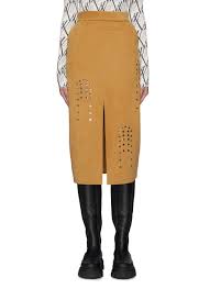 Jacques Wei Front Slit Pencil Skirt Women Lane Crawford
