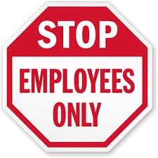 This printable business form template belongs to these categories: Employees Only Stop Sign