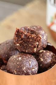 Healthy Nutella Bliss Balls 3 Ingredients Recipe Healthy Nutella Clean Eating Snacks Food
