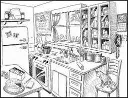 Kitchen Clipart Clipartaz Free Clipart Collection Within Best Kitchen Clipart Black And White Dibujos Cool Dibujos Cool