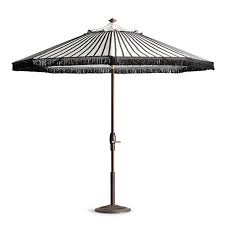 Black And White Outdoor Umbrella Black Stripe Designer Umbrella With Images Umbrella Designs Umbrella Outdoor Garden Furniture