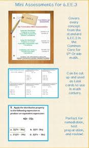 6th Grade Math 6 Ee 3 Mini Assessments Math Expressions Middle School Math Resources Writing Expressions