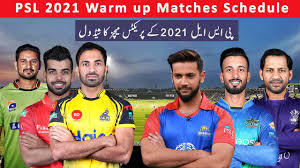 2021 pakistan super league (also known as psl 6 or for sponsorship reasons hbl psl 2021) is the sixth season of the pakistan super league. Schedule Of Psl 2021 Practice Matches Psl 6 Warm Up Match Schedule Youtube