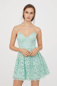 Lace Dress Mint Green Women H M Us Short Green Dress Lace Dress Dresses
