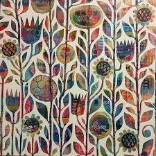 A Collection Of Original Art Works By West Australian Artist Sarah Robey Colorful Art Whimsical Art Folk Art Flowers