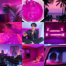 Purple aesthetic gradient, calm twilight sky, pink violet dusk. Hot Pink Neon Purple Aesthetic Jin Bts Aesthetics Amino