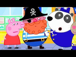 Peppa Pig Official Channel Pirate Treasure At The Police Station Halloween Pirate Special Youtube Pirate Treasure Peppa Pig Rebecca Rabbit