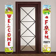The purpose is to use. Farm Animal Banner For Farm Birthday Party Decoration Farm Animal Porch Sign Baby Shower Supplies Farm Theme Party Decorations Buy Online In Bahamas At Bahamas Desertcart Com Productid 144144601