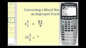 Search on info.com for fraction calculator mixed numbers. Converting Between Improper Fractions And Mixed Numbers Of The Ti84 Youtube