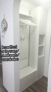 ikea eket entryway mudroom corridor wardrobe kleiderschrank dekoration flur dekor ikea eingang