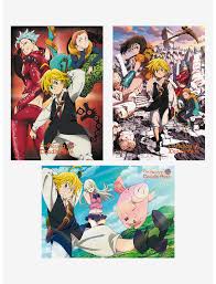 With bryce papenbrook, erika harlacher, max mittelman, cristina valenzuela. The Seven Deadly Sins Sins Mini Poster Pack