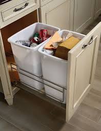 Double Waste Basket Cabinet Wood Mode Fine Custom Cabinetry Wood Mode Kitchen Cabinet Storage Storage Cabinets