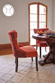 Here S One Way To Splurge At Thanksgiving Dinner And Still Maintain An Hourglass Figure Pier 1 S Hourgla Dining Room Chairs Dining Chairs Orange Dining Chairs