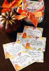 What do you enjoy most about the thanksgiving holiday? The Only Conversation Starters You Need Free Printable Cards Skip To My Lou