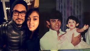 Aamir Khan S Daughter Ira Khan Shares A Throwback Picture With Dad Along With An Appreciation Post Throwback Pictures Happy Man Day Pose For The Camera