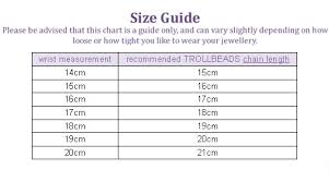 pandora bracelet size guide