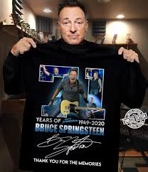 As if he were waiting for the time when we needed him the most, here's the boss, coming down thunder road with a new album in hand. 71 Years Of 1949 2020 Bruce Springsteen Signature Shirt
