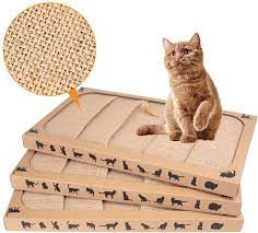 Cat furniture & scratchers └ cats └ pet supplies all categories food & drinks antiques art baby books, comics & magazines business cameras cars, bikes, boats clothing, shoes & accessories coins collectables computers/tablets. Amazon Com Waretary Cat Scratching Pads Flat Cat Scratcher Scratching Toy With Catnip Cat Scratcher Lounge Anti Slip 3 Packs Kitchen Dining