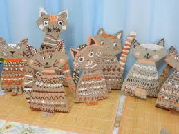 Karton Kutular Dan Kedi Dan Karton Kedi Kutular Kindergarten Art Lessons Art Lesso Kunst Im Vorschulalter Zeitungshandwerk Kunstprojekt Fur Kinder